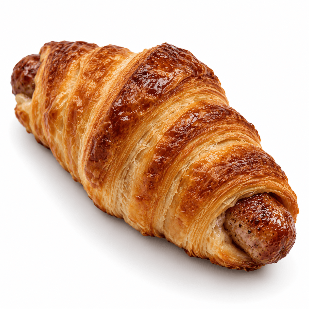 Croissant à la saucisse